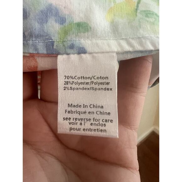 NWT New Caroline Constas Brie Top in White Summer Floral Sz M - Picture 5 of 7